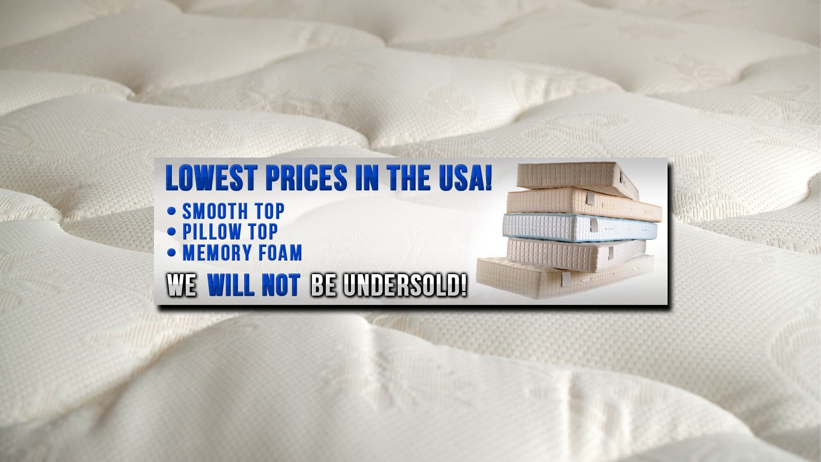 Mattress King Lowest Priced Mattresses In The USA! We Will Not Be Undersold! 5703411493